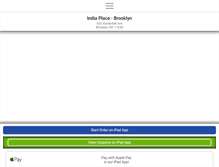 Tablet Screenshot of indiaplacebrooklyn.com